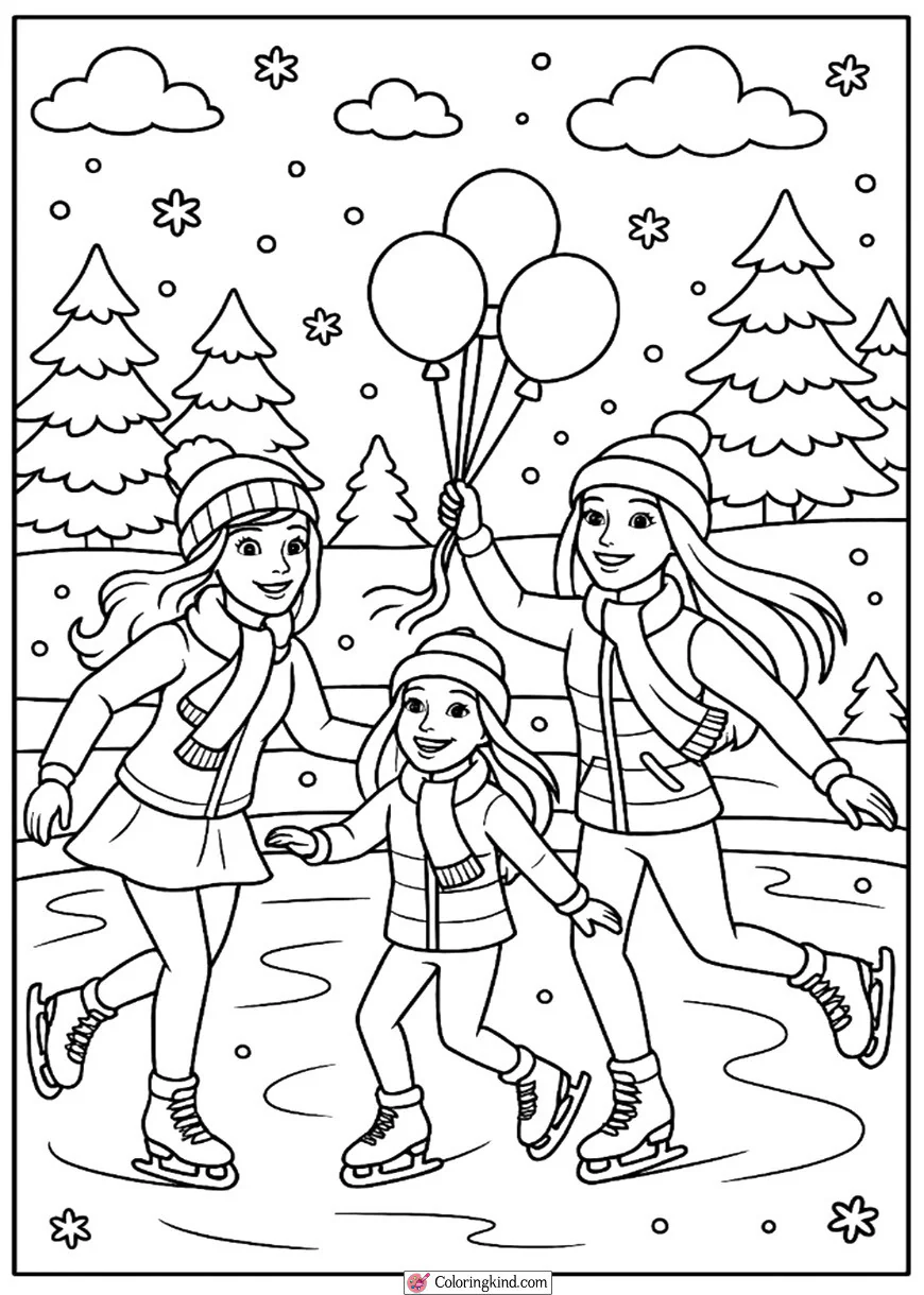 Barbie and Friends Ice Skating