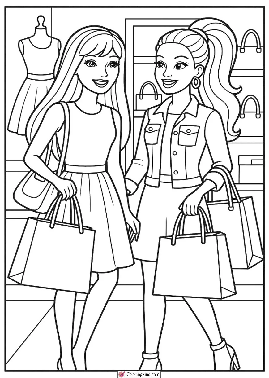 Barbie and Nikki Shopping Together
