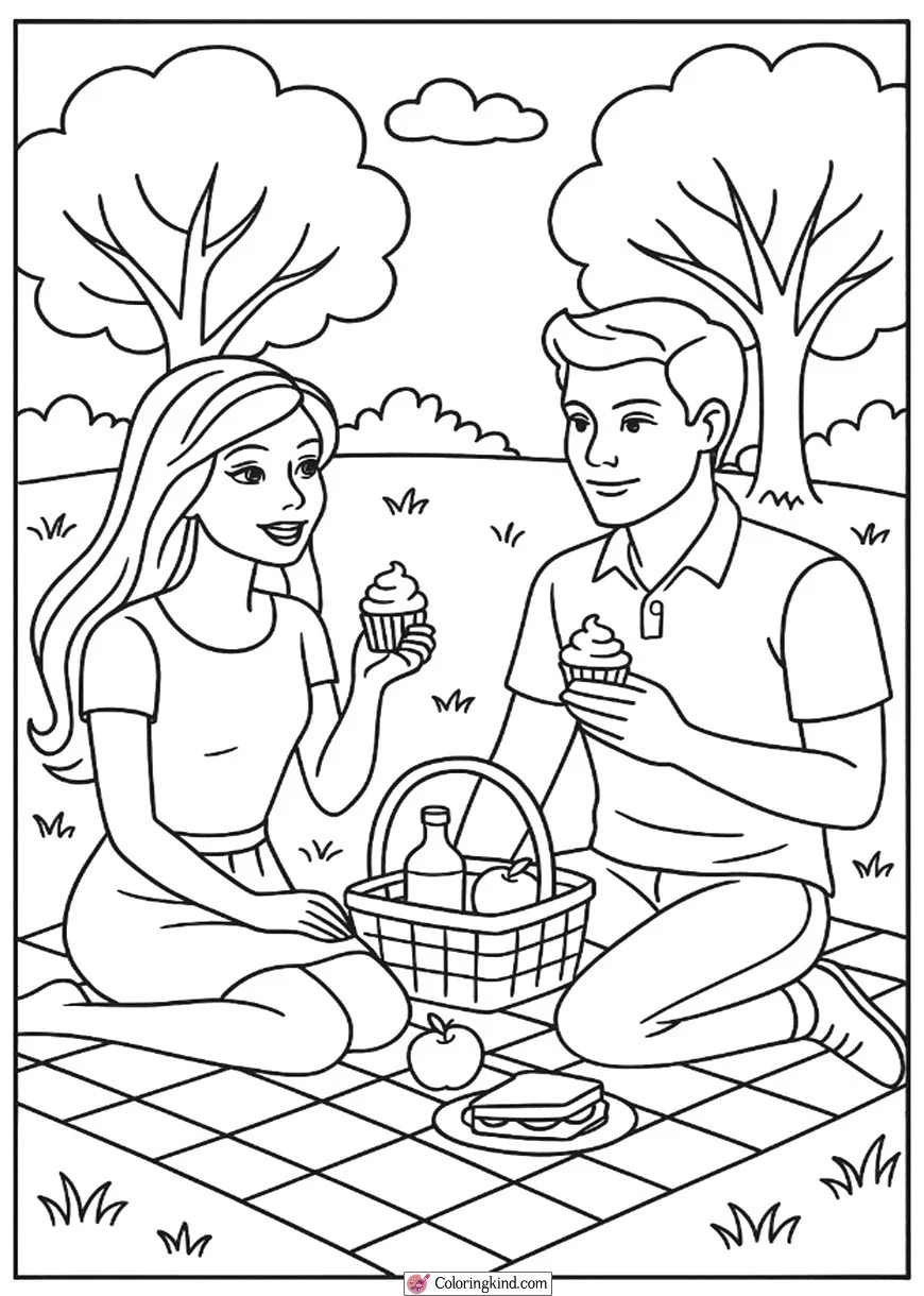 Barbie and Ken Picnic in the Park