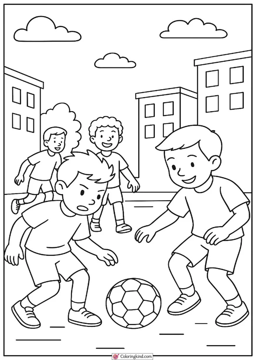 Street Football Match