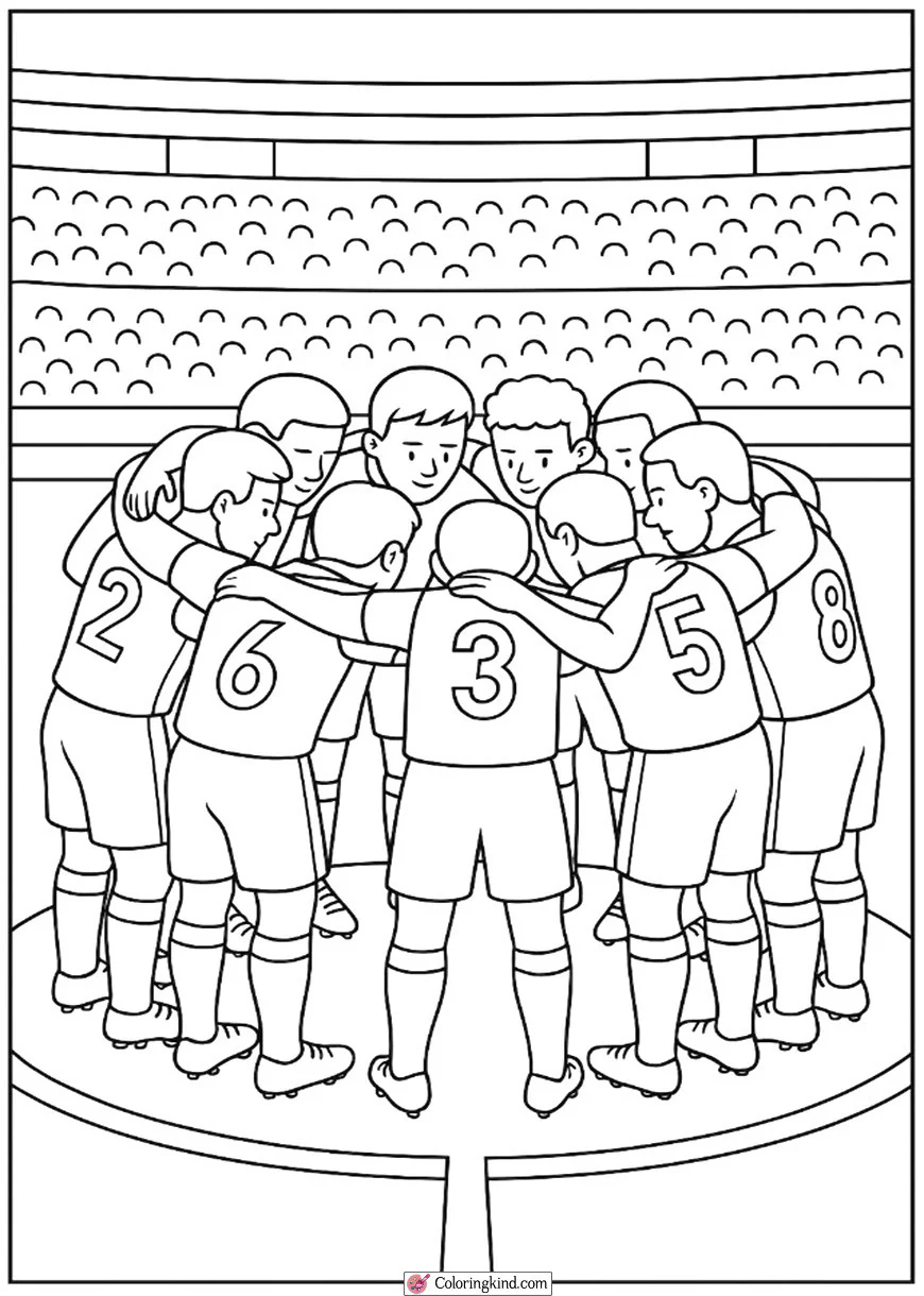 Team Huddle Before Match