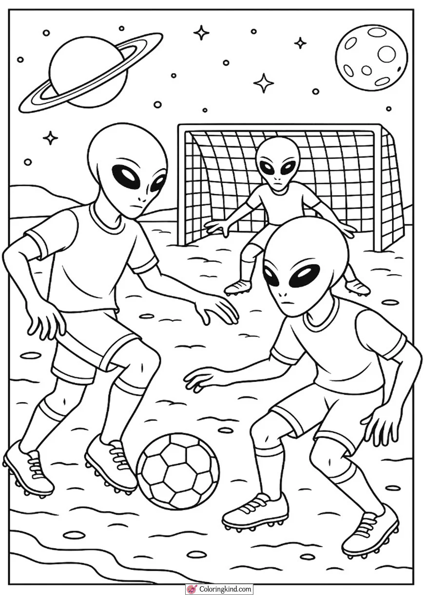 Alien Football Match