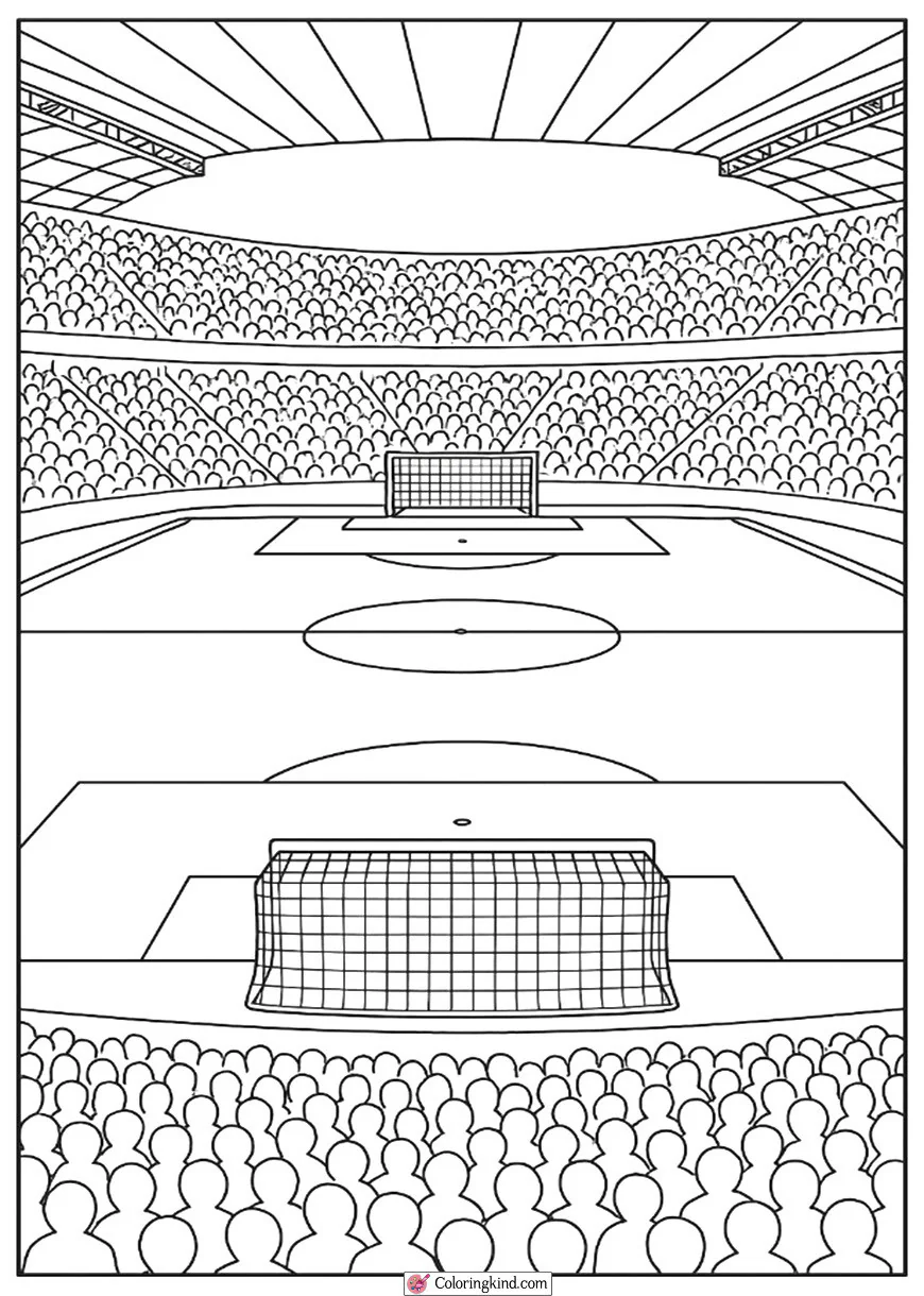 Full Football Stadium Scene