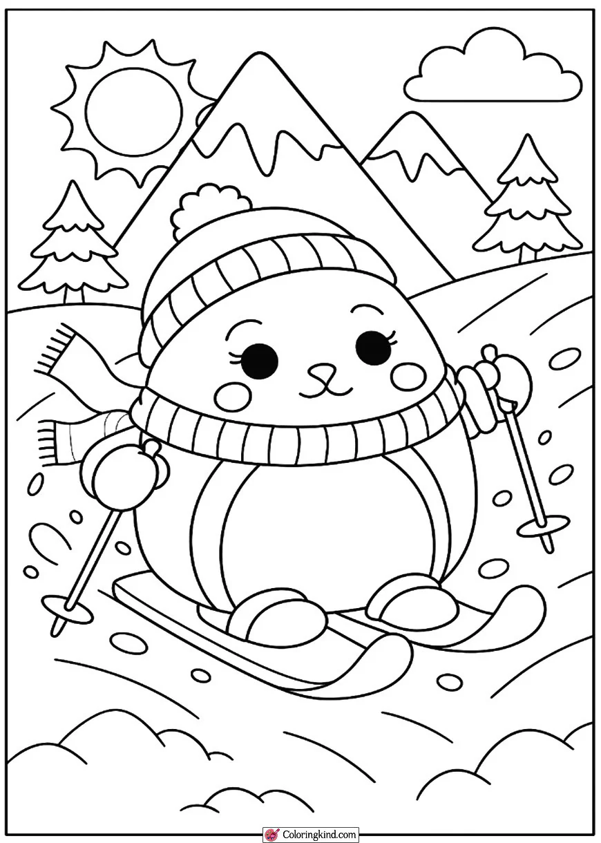 Squishmallow Skiing Adventure