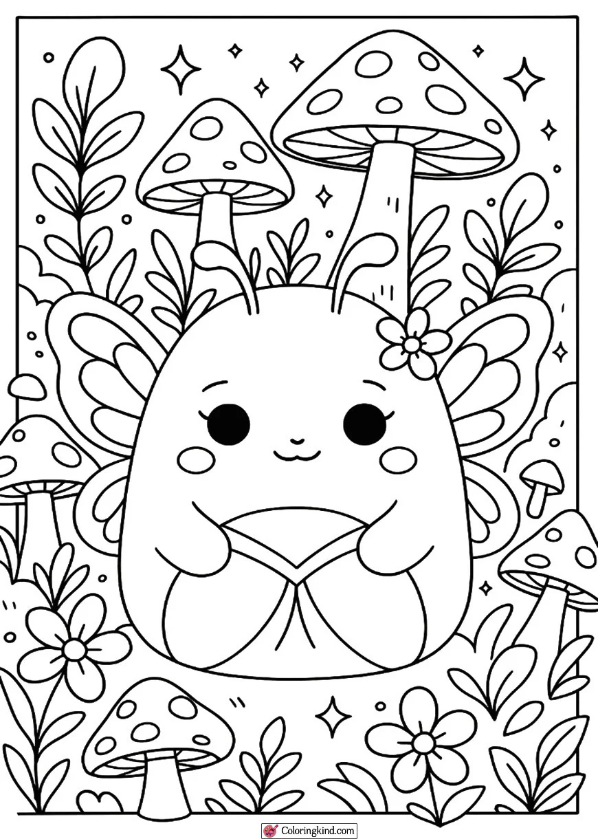 Squishmallow in a Fairy Forest