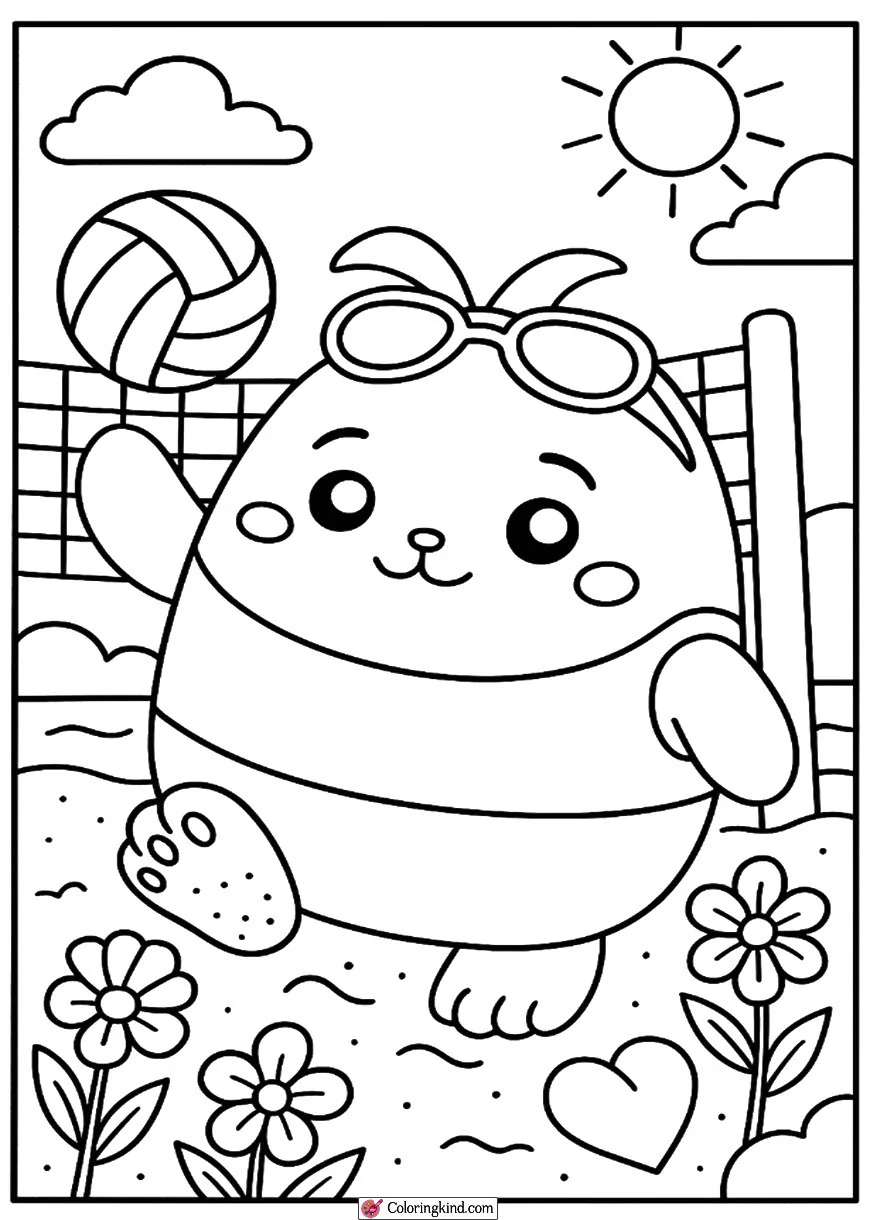 Squishmallow Beach Volleyball