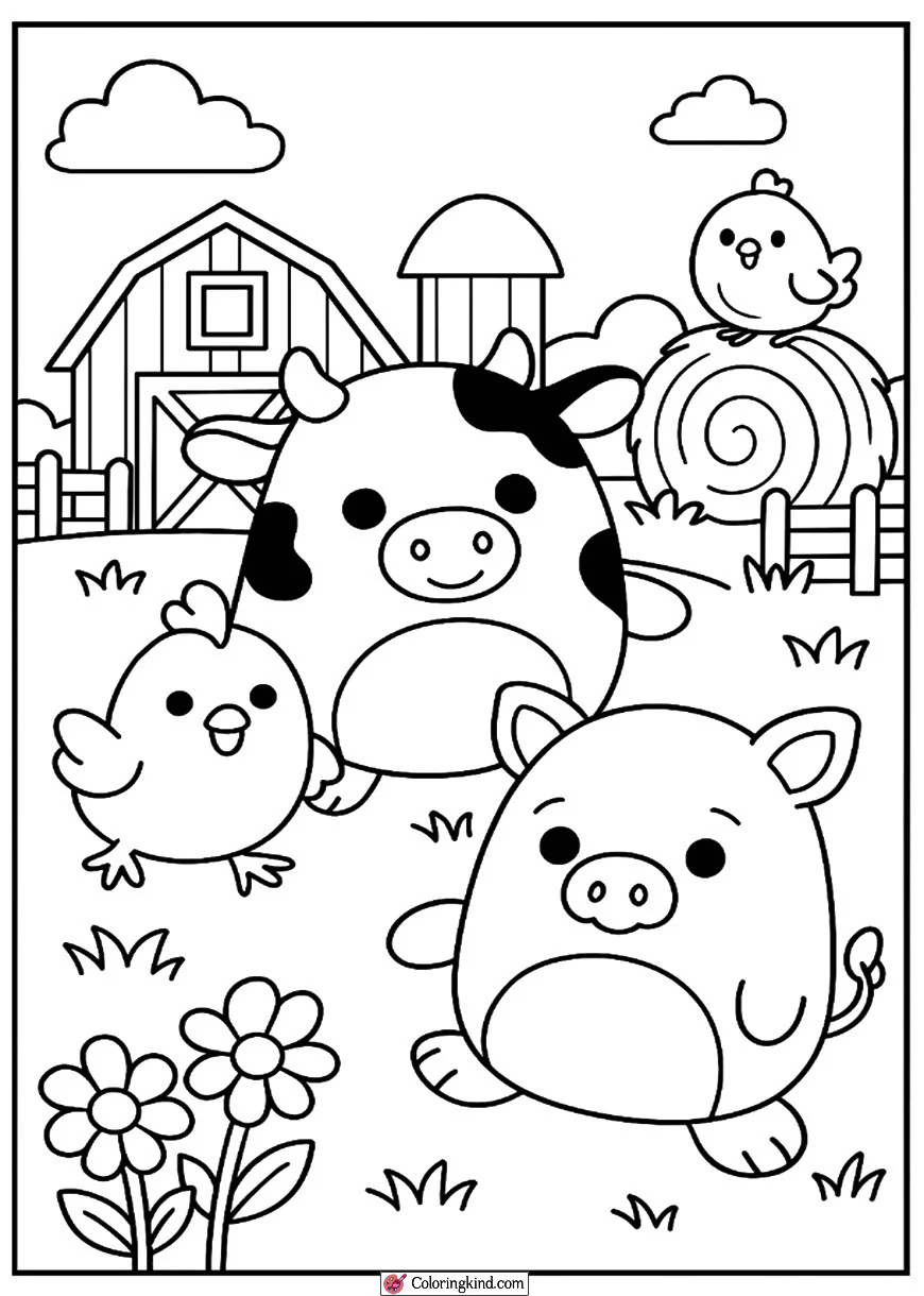 Squishmallow Farmyard Friends