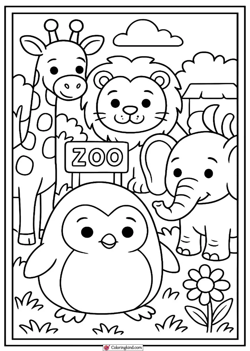 Squishmallow at the Zoo