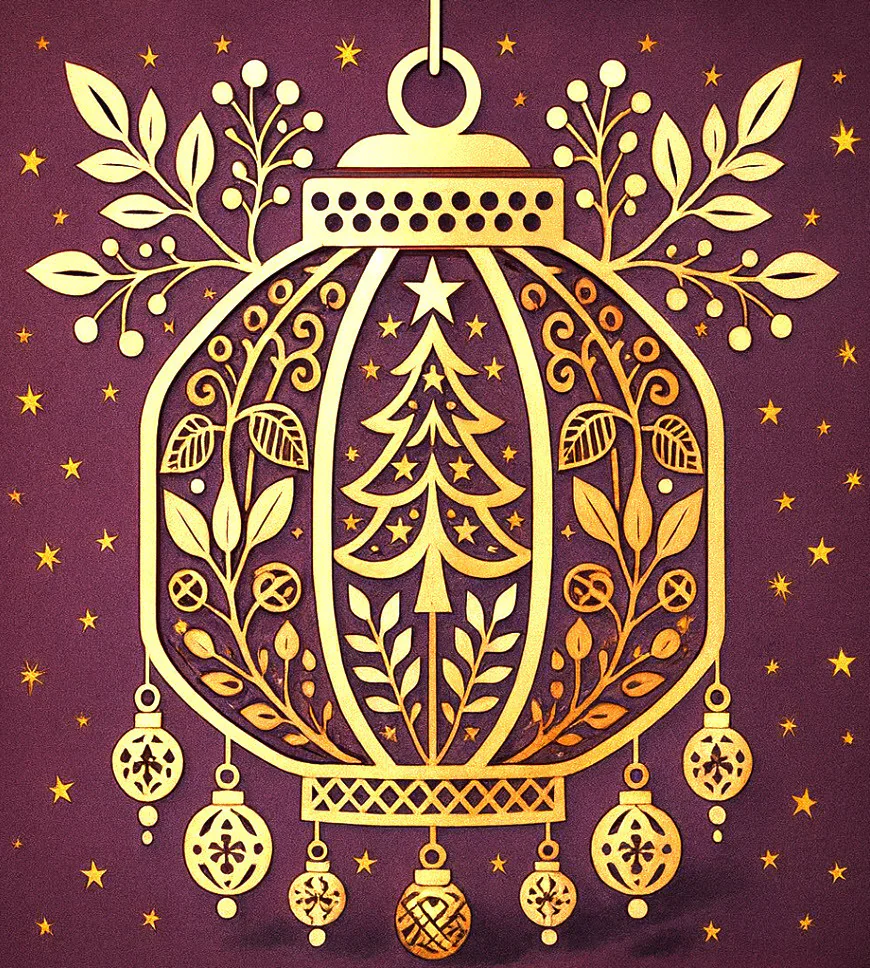 A nice cutting idea for the Christmas tree