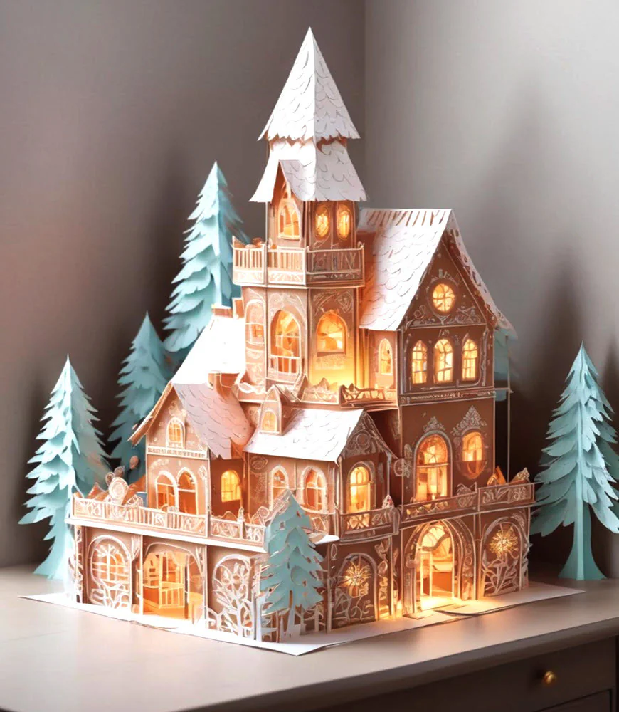 Gingerbread House Cutout Templates