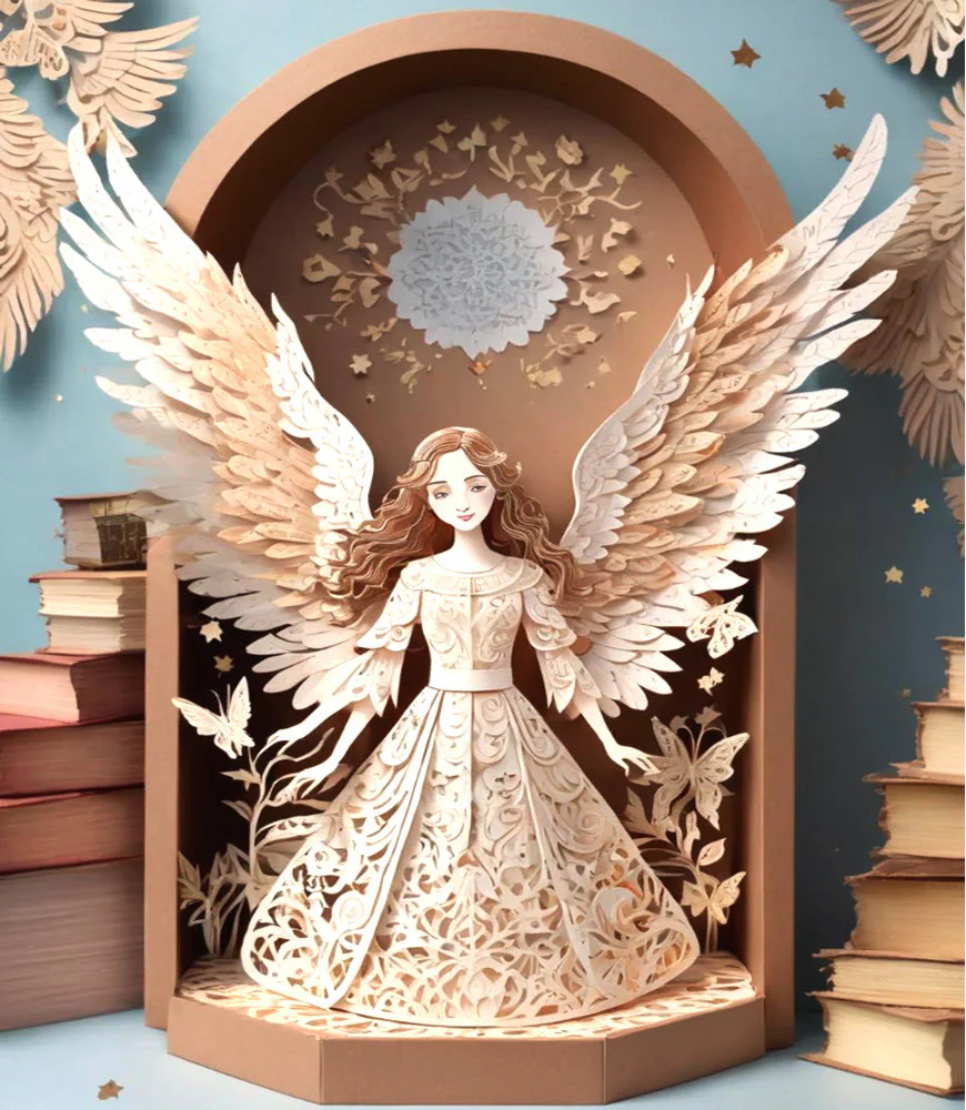 Angel Wings Paper Doll Craft