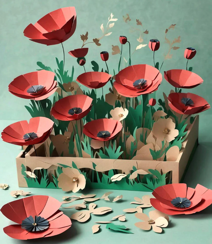 Paper Poppy Field Spring