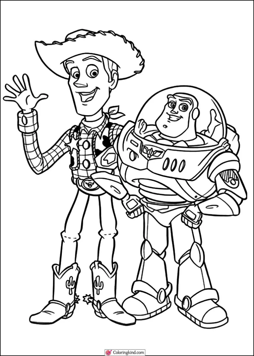 Buzz lightyear and Woody