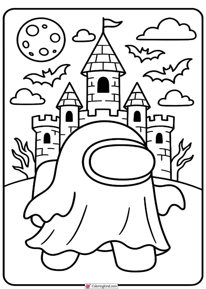 Among Us in a Haunted Castle