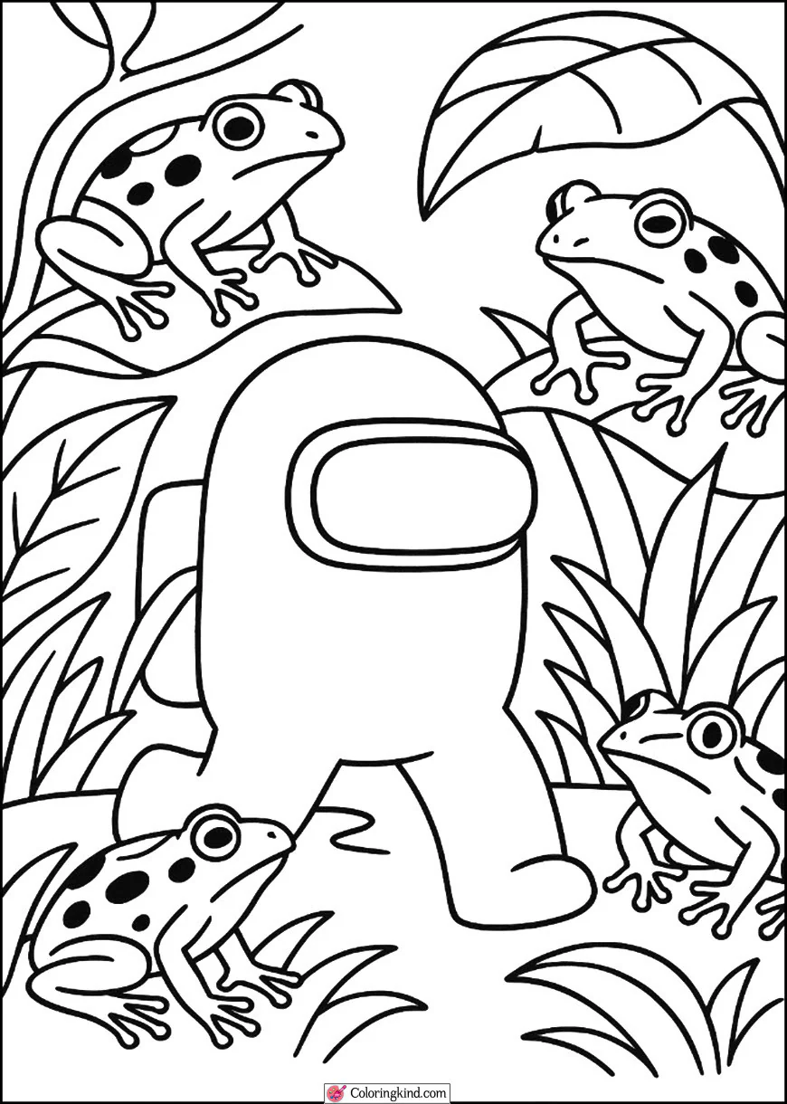 Crewmate in a Jungle of Poisonous Frogs