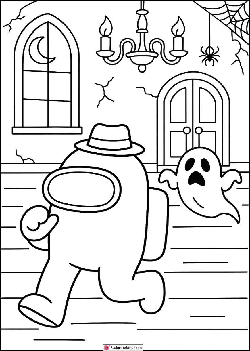 Crewmate in Haunted Mansion