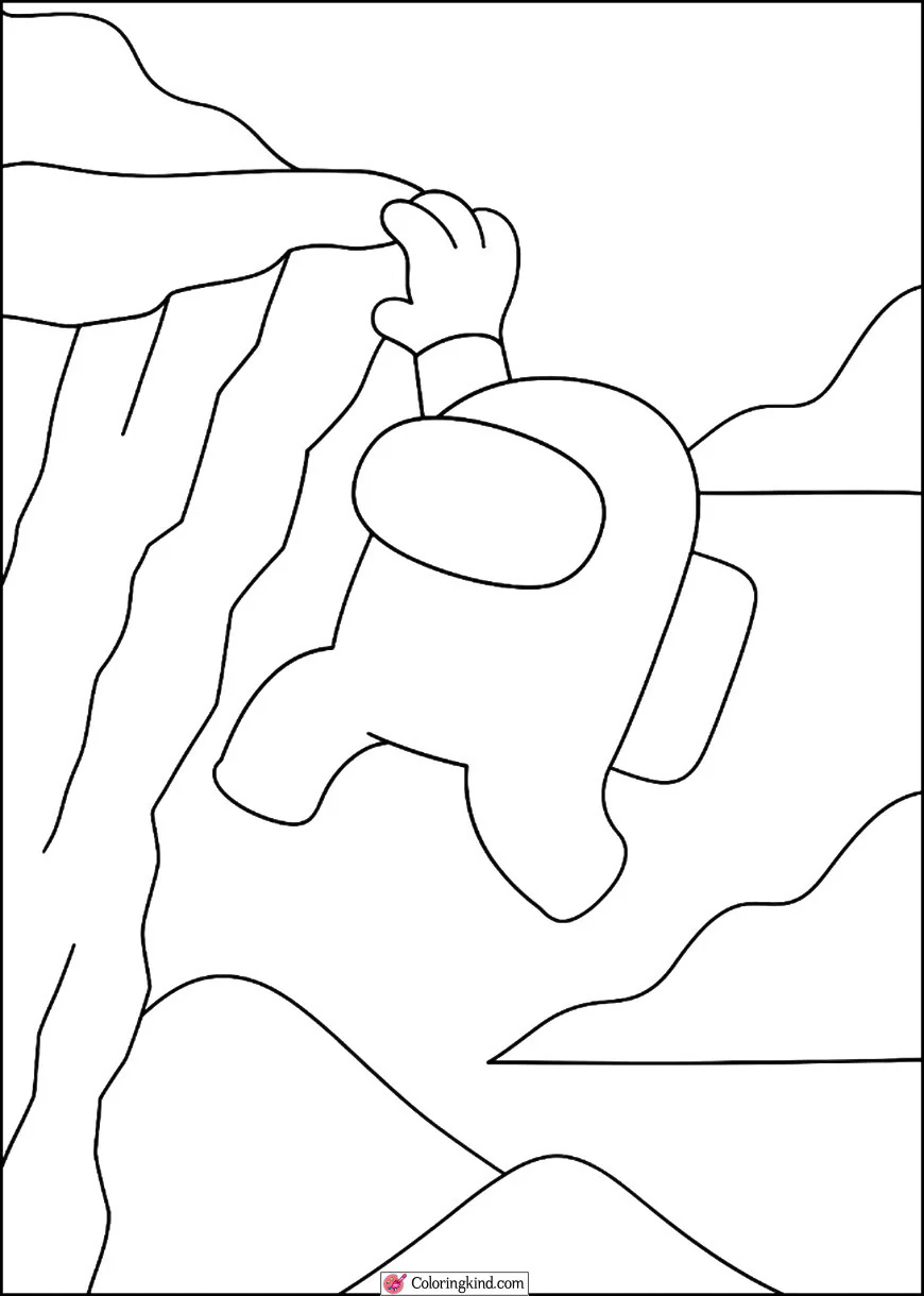 Crewmate Hanging from a Cliff Edge
