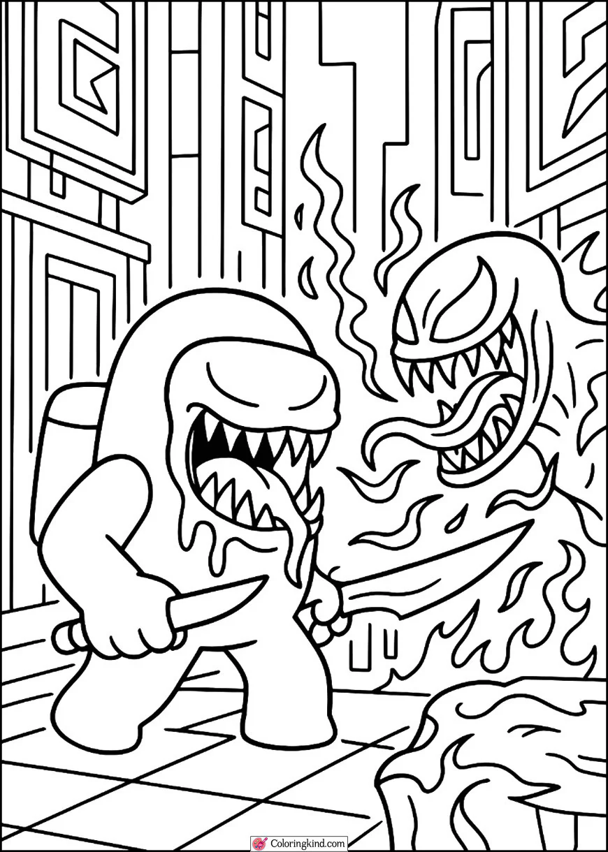 Crewmate Venom in Neon Streets