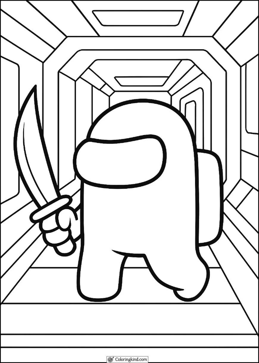 Impostor in Spaceship Corridor