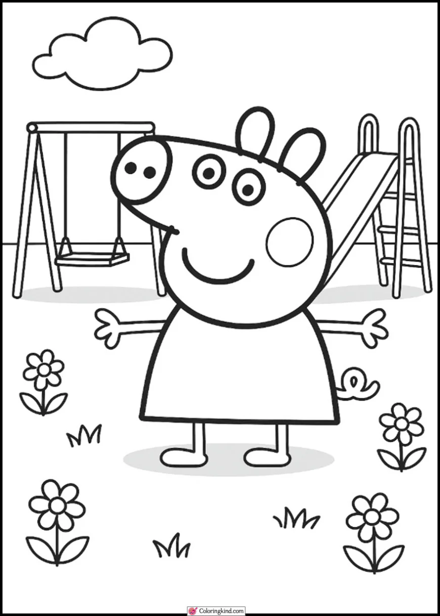 Peppa at the Playground