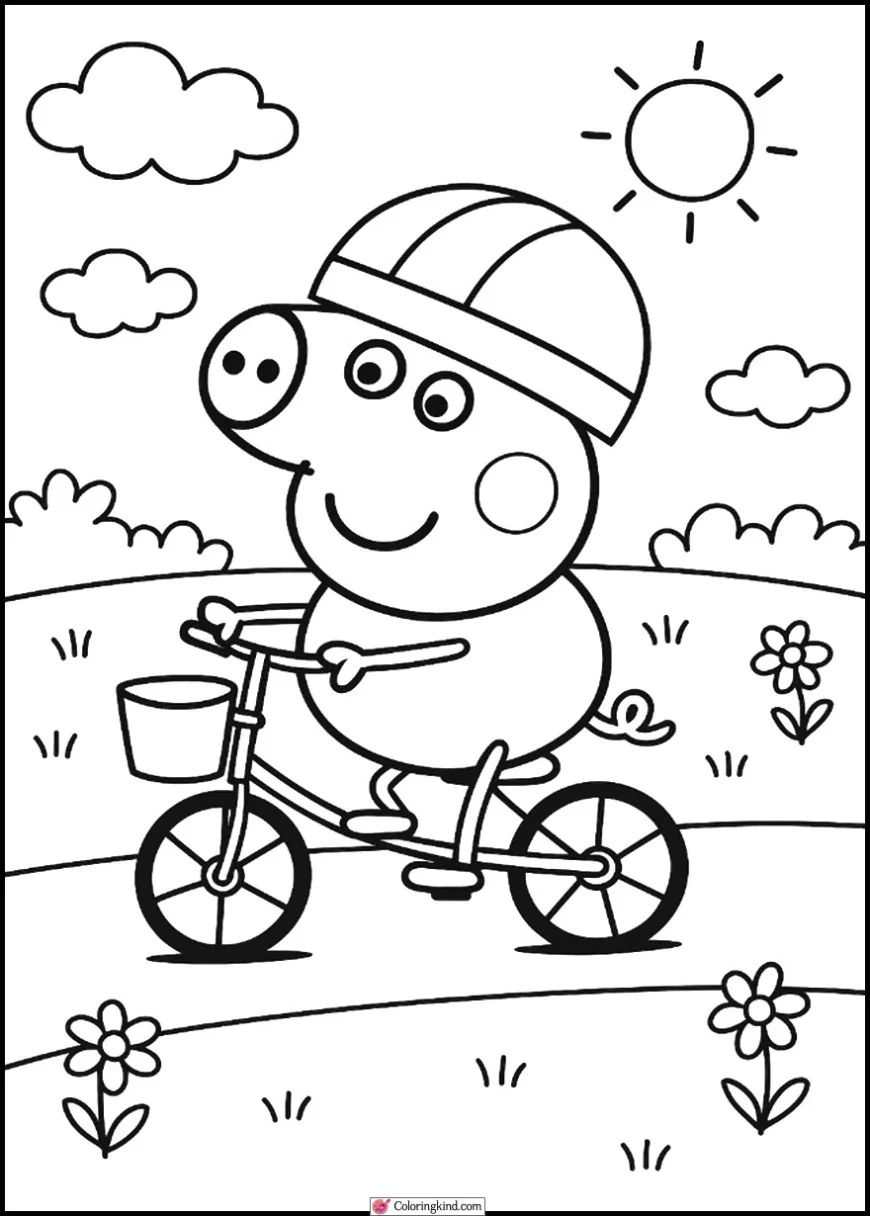 George Riding Bike