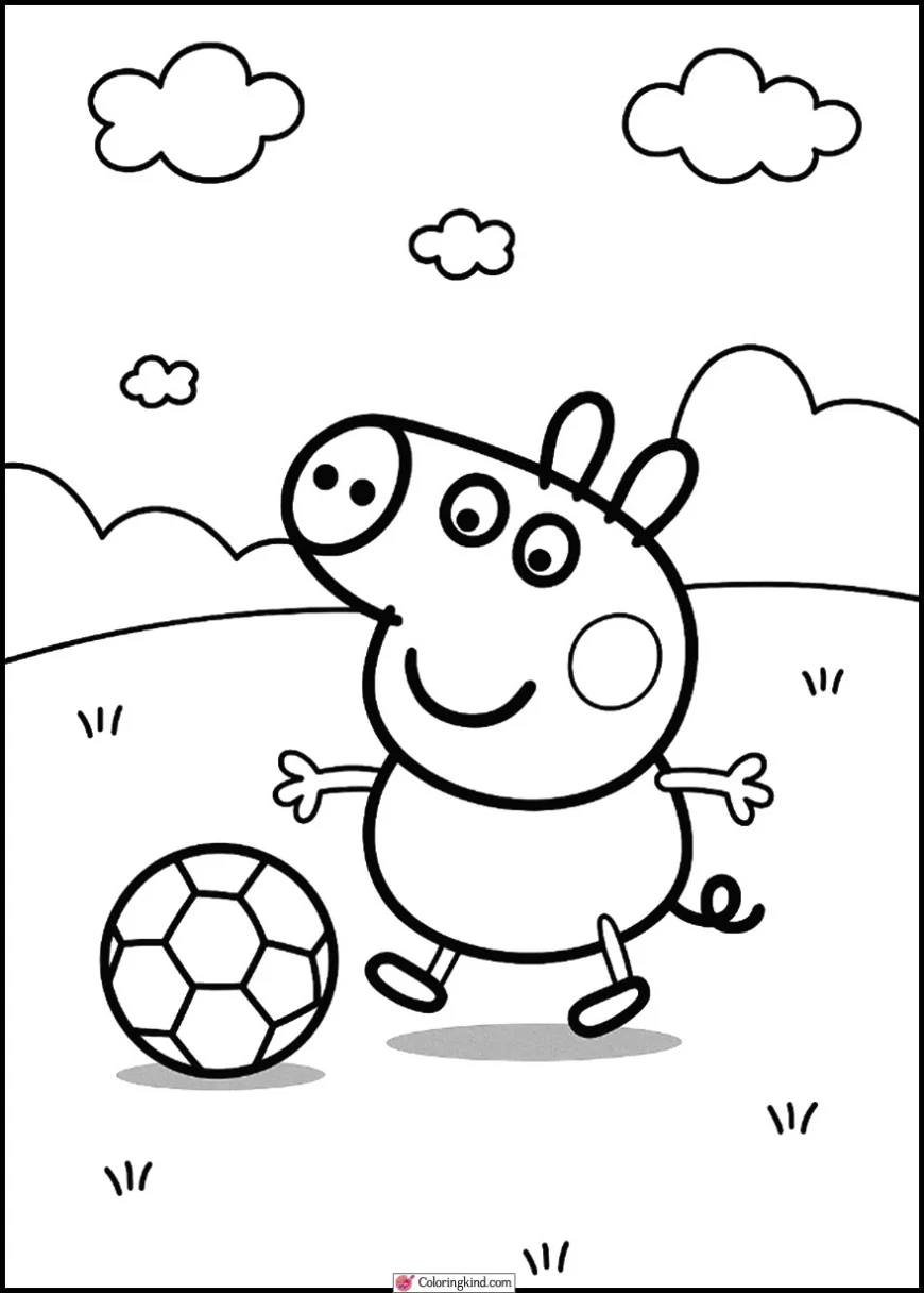 George Playing Football