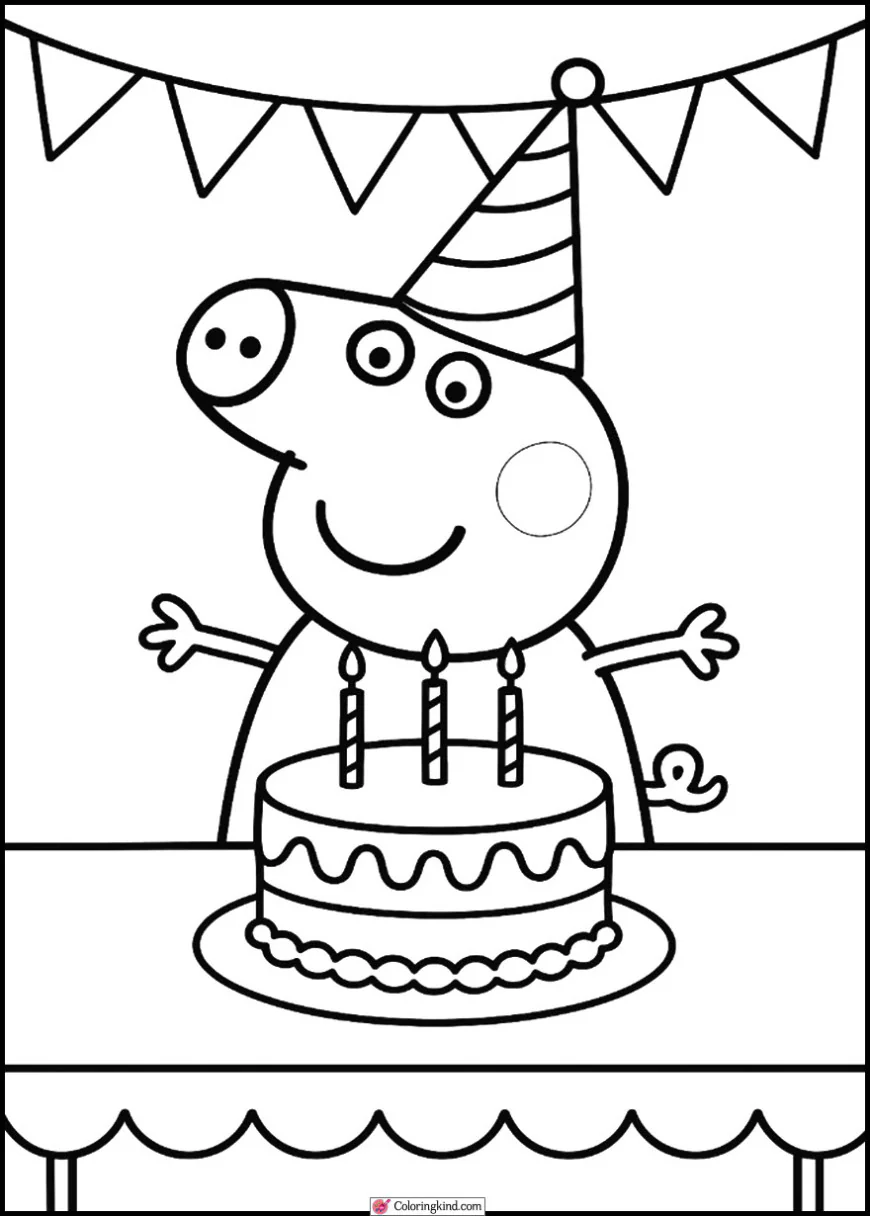 Peppa Pig Birthday Cake