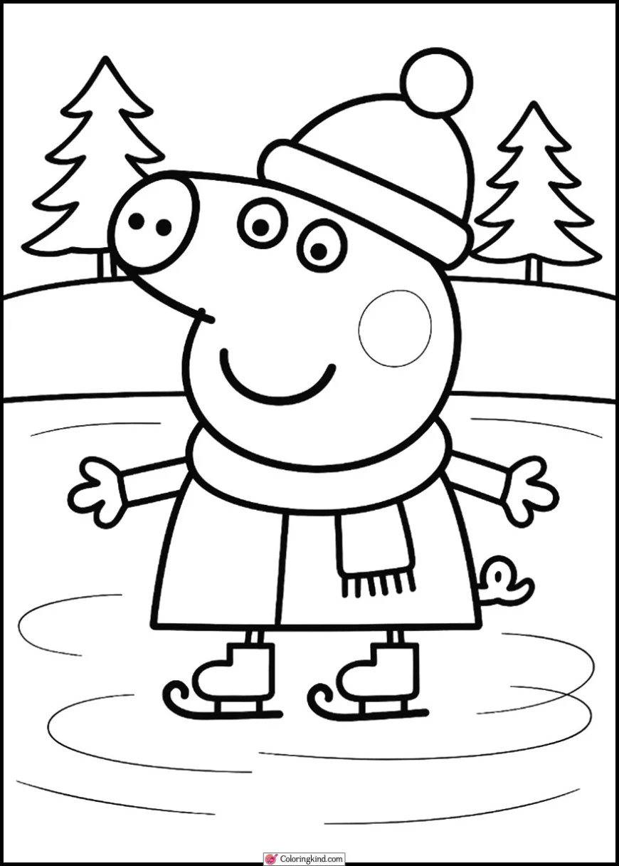 Peppa Pig with Ice Skates