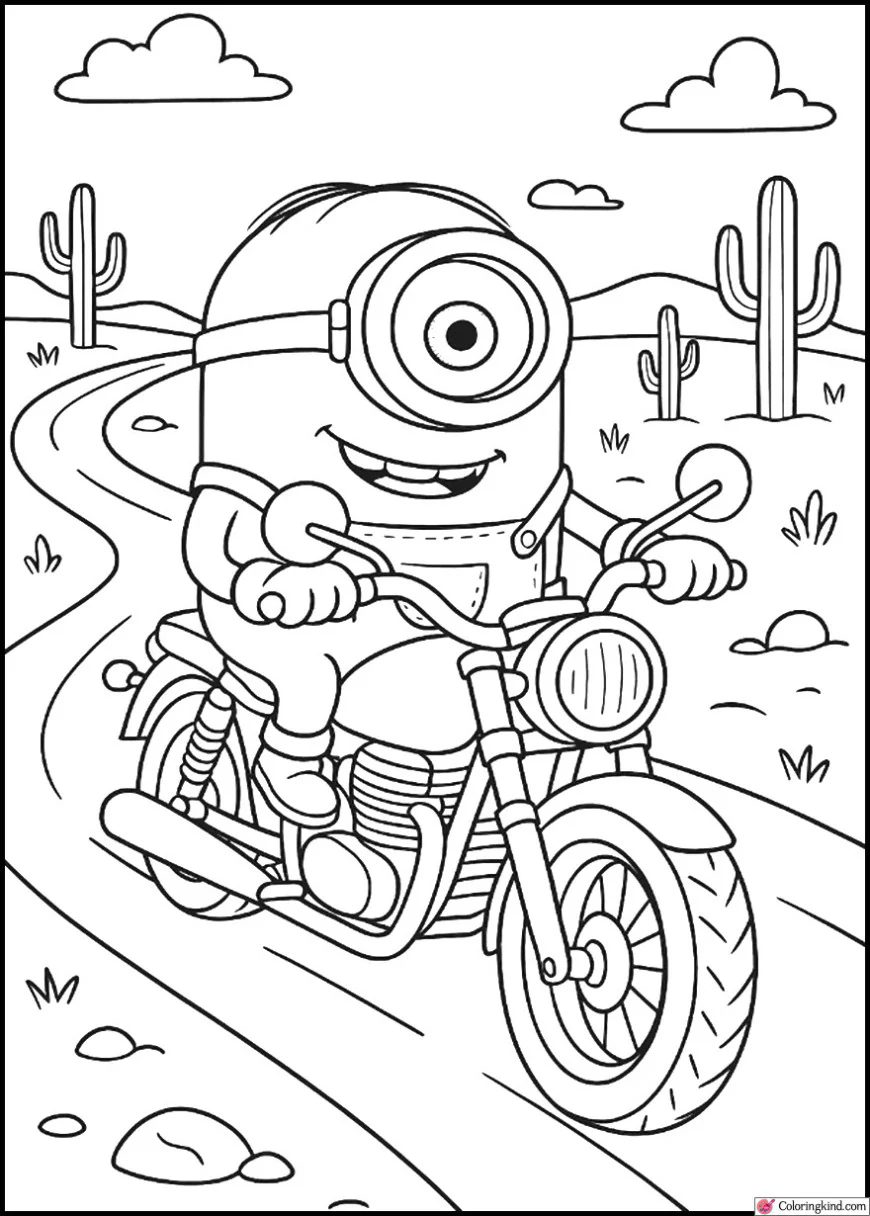 Carl Riding Motorcycles on Desert Roads