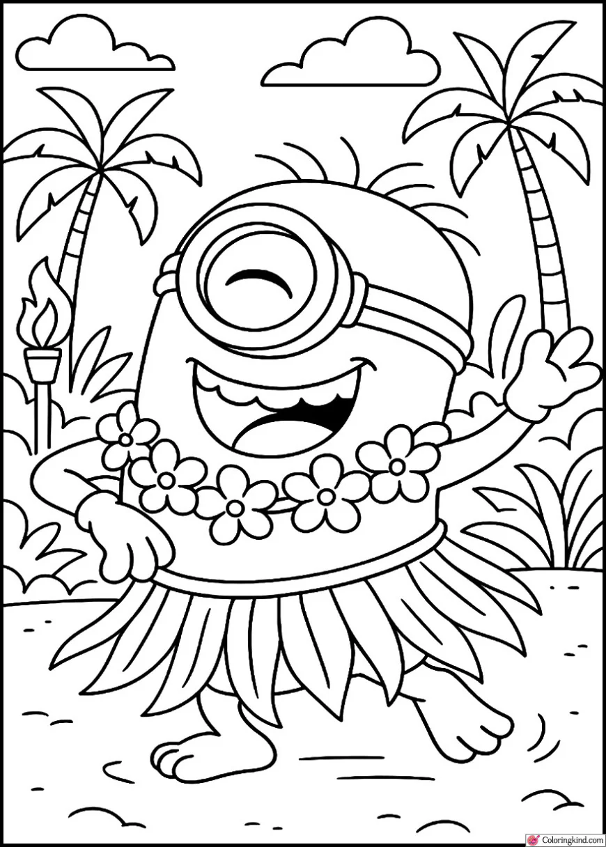 Dave Dancing at a Hawaiian Luau