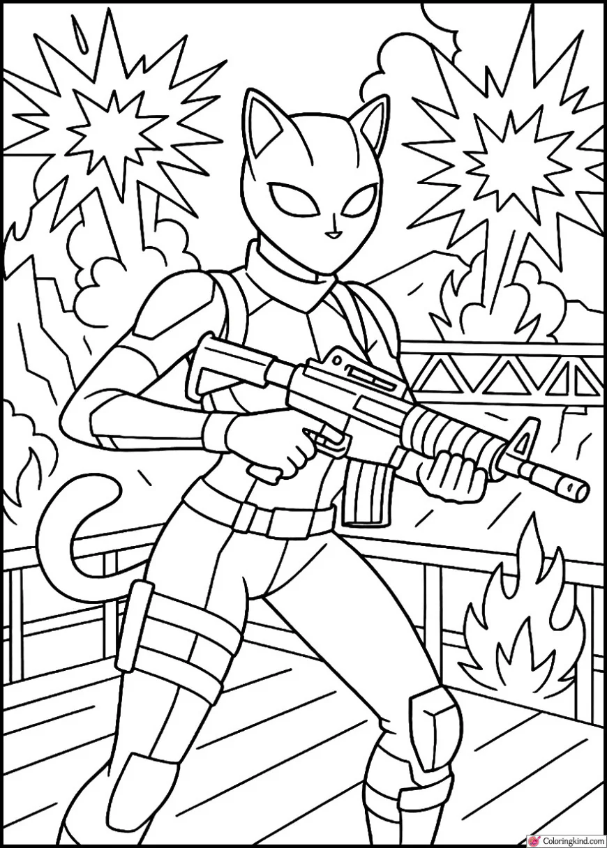 Lynx Defending Bridge With Explosions