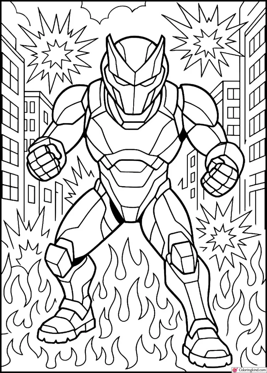 Omega Surrounded by Explosions in City War
