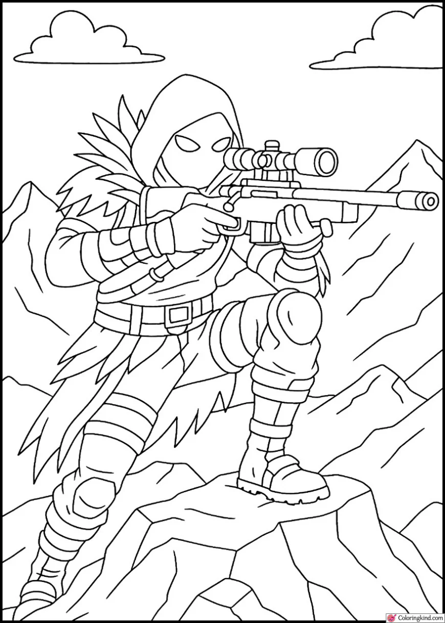 Raven Using Sniper on Mountain Battlefield