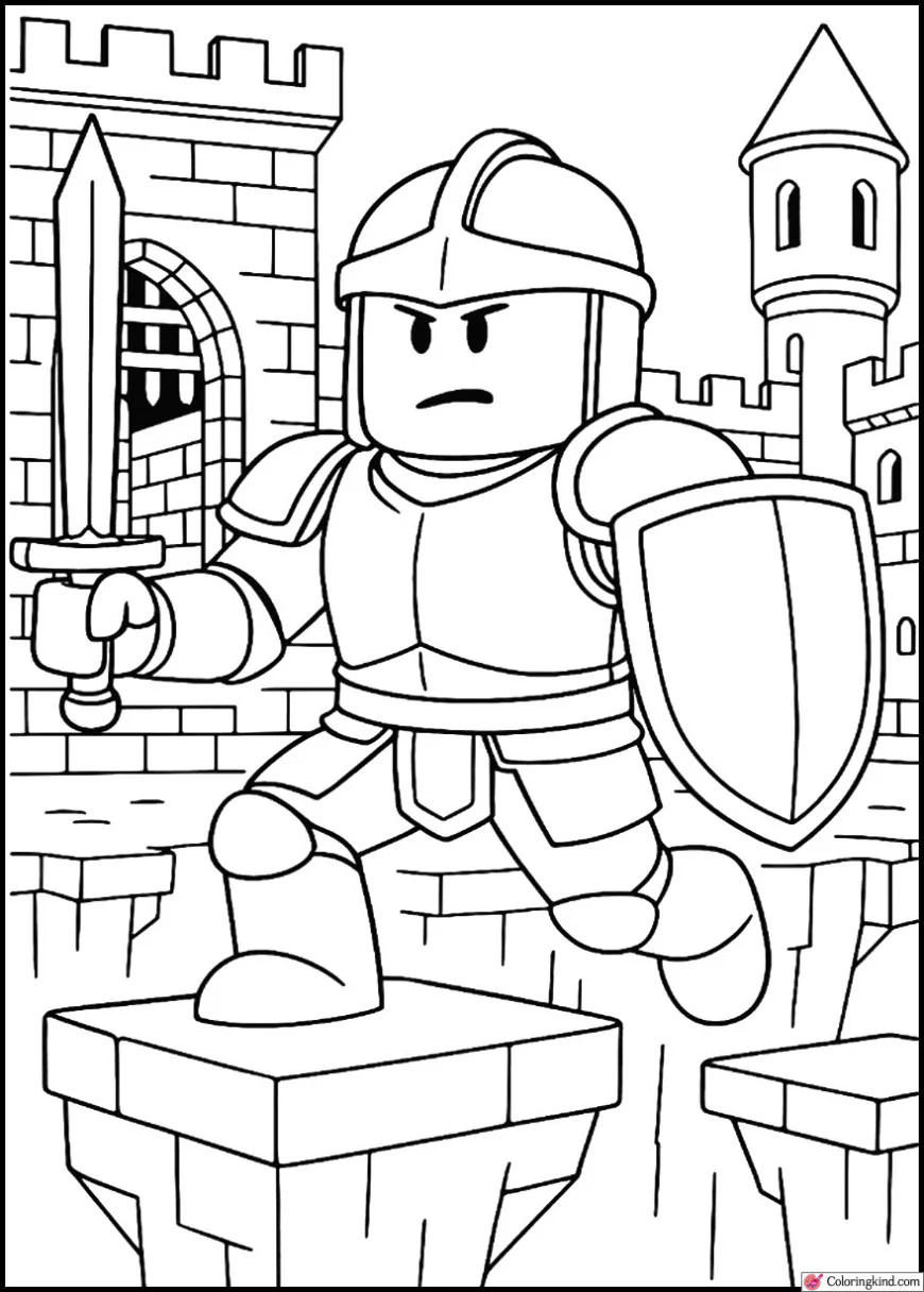 Roblox Knight Fighting in Medieval Castle