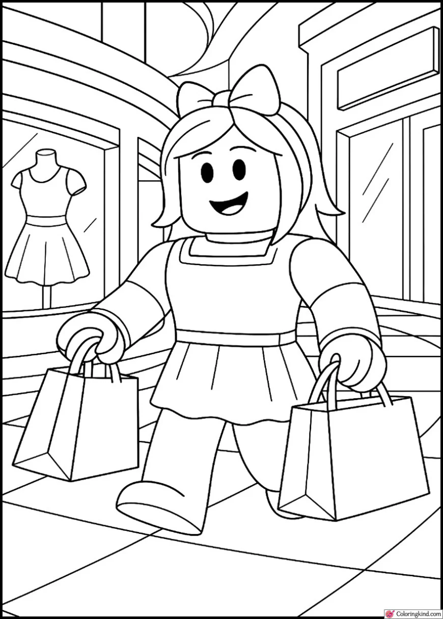 Roblox Avatar Shopping in a Roblox Mall