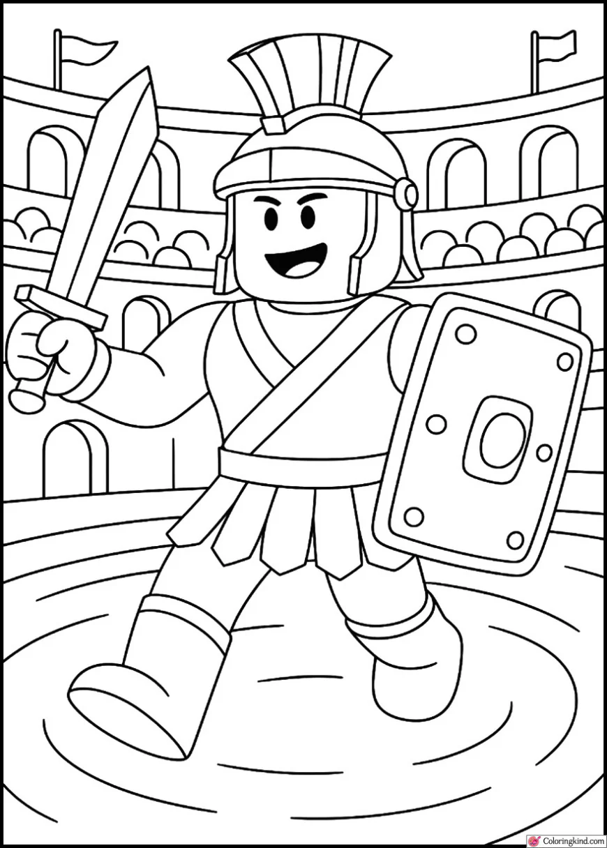 Roblox Fighter in a Gladiator Arena