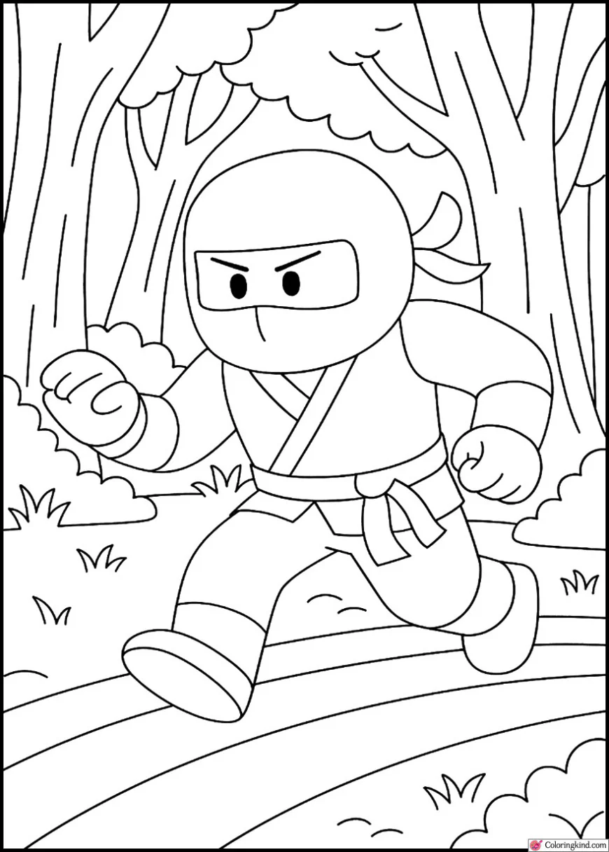 Roblox Ninja Sneaking in a Dark Forest