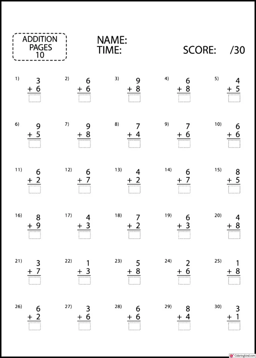 Addition Math Works 2