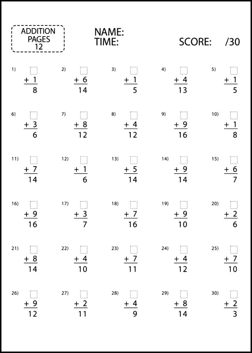 Addition Math Works 2