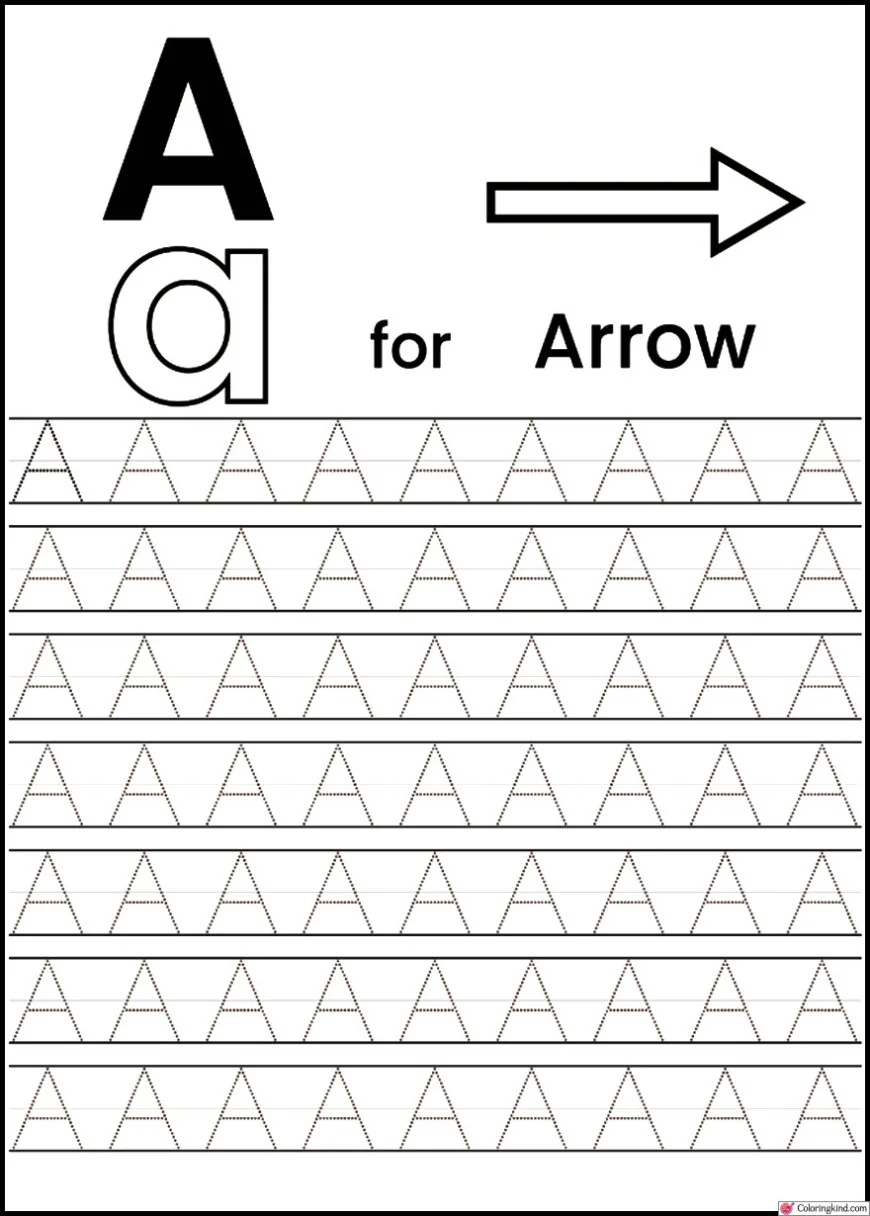 "A and B" - Alphabet Letter Tracing
