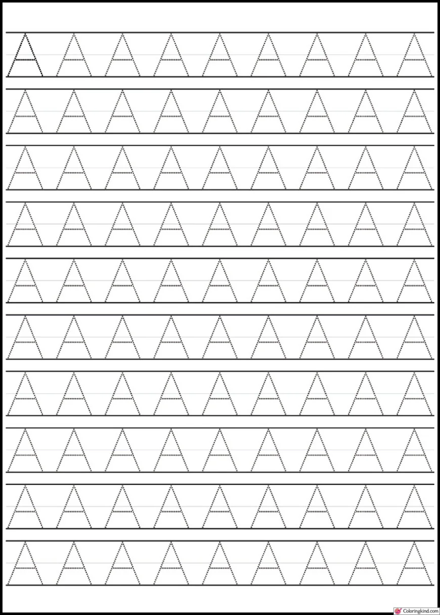 "A and B" - Alphabet Letter Tracing