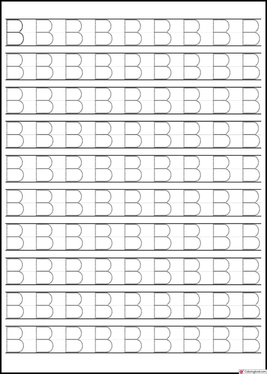 "A and B" - Alphabet Letter Tracing