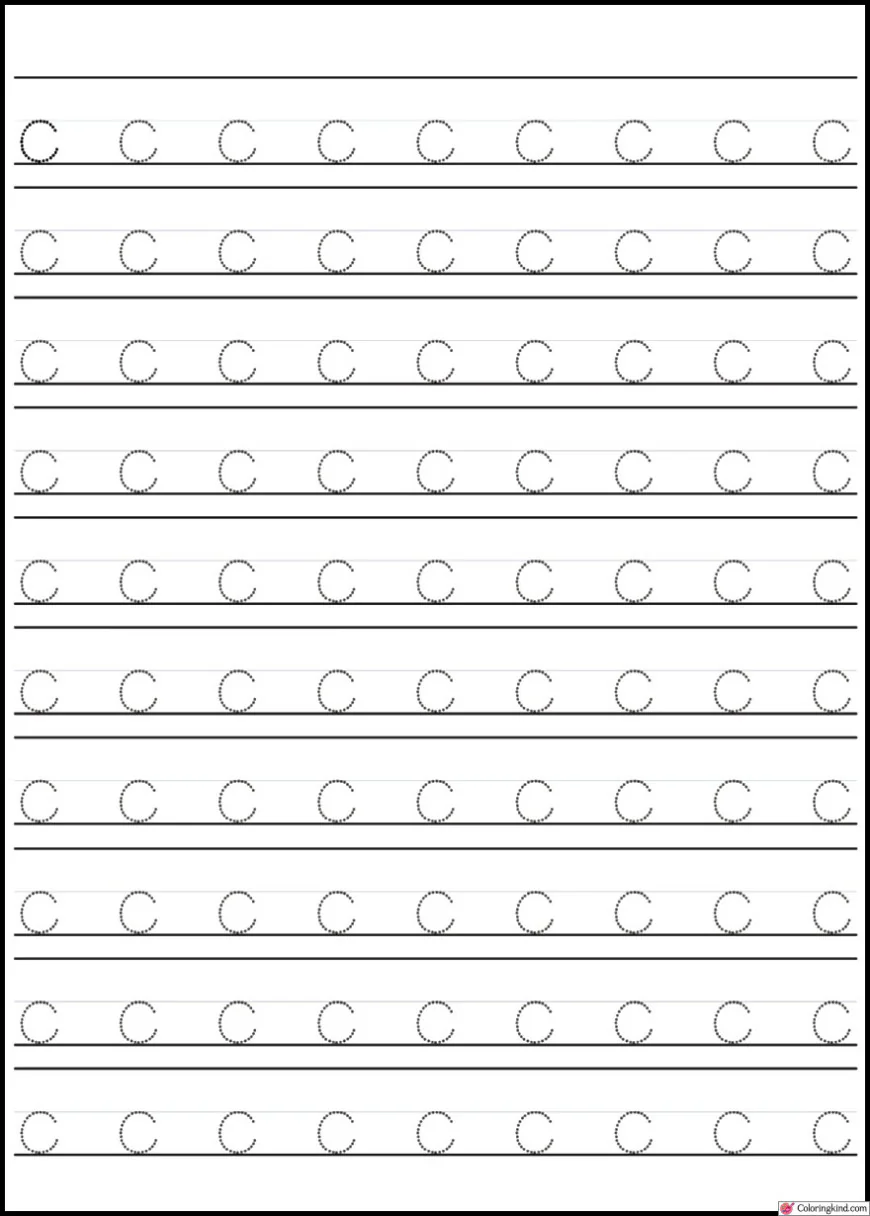 "C and D" - Alphabet Letter Tracing