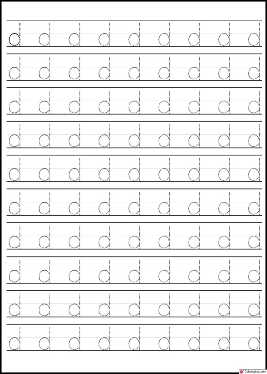 "C and D" - Alphabet Letter Tracing