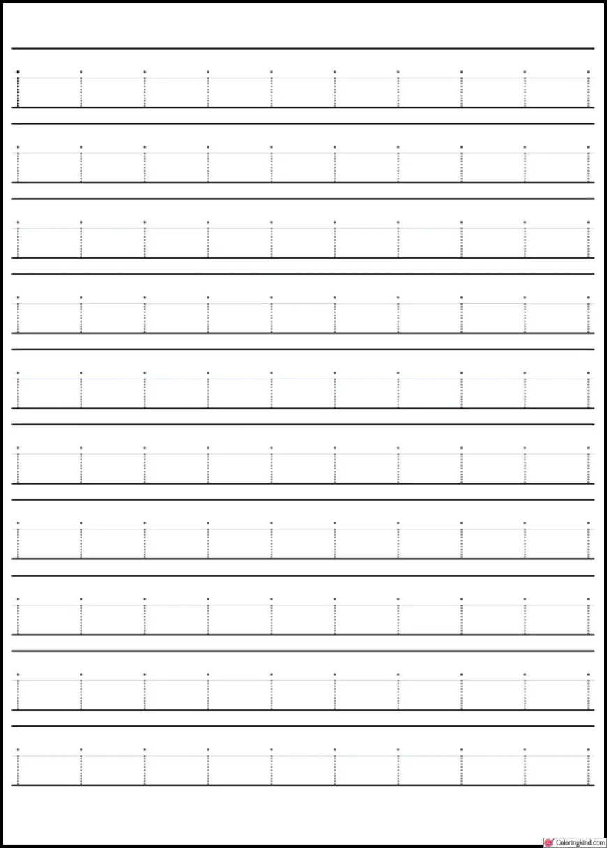 I - J Letter Tracing Worksheets