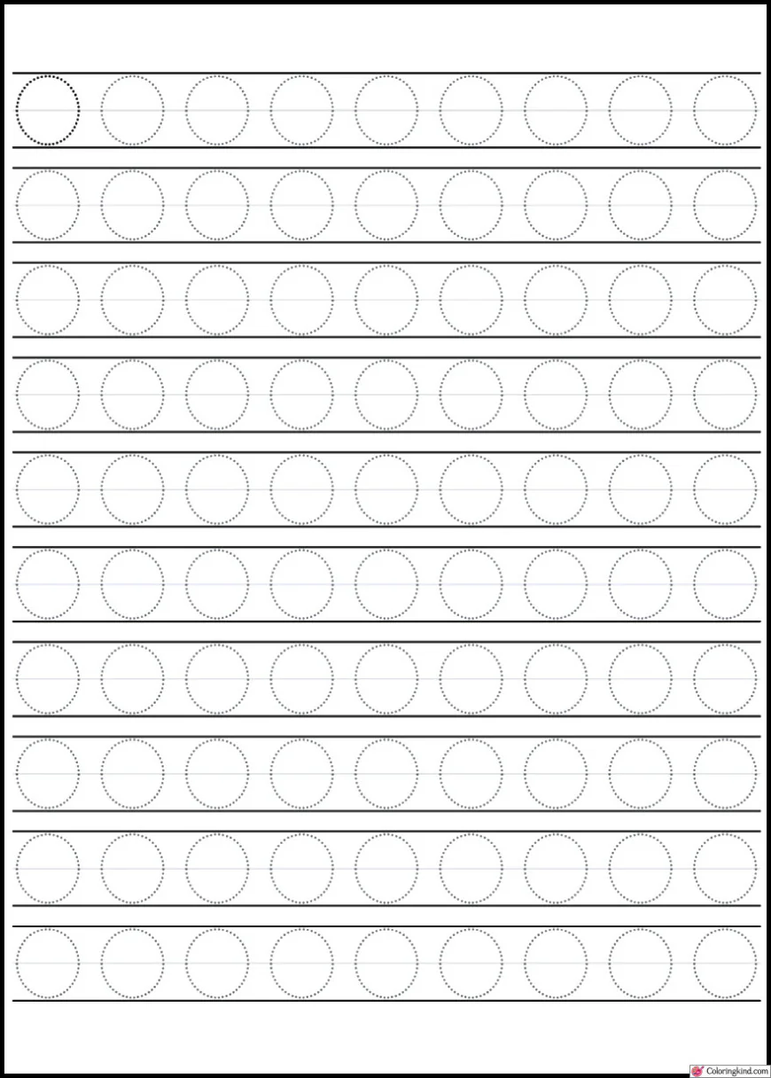 O-P Letter Tracing Worksheets