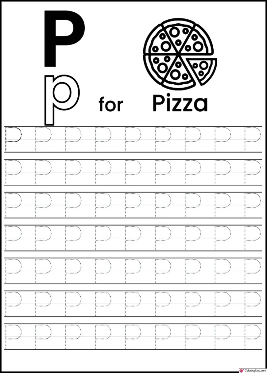 O-P Letter Tracing Worksheets