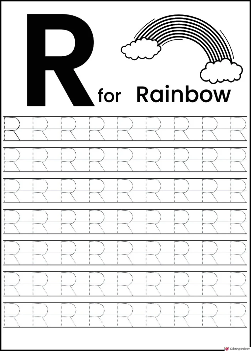 Q-R-S Letter Tracing Worksheets one paragraph