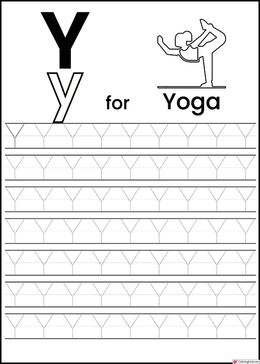 X-Y-Z Letter Tracing Worksheets