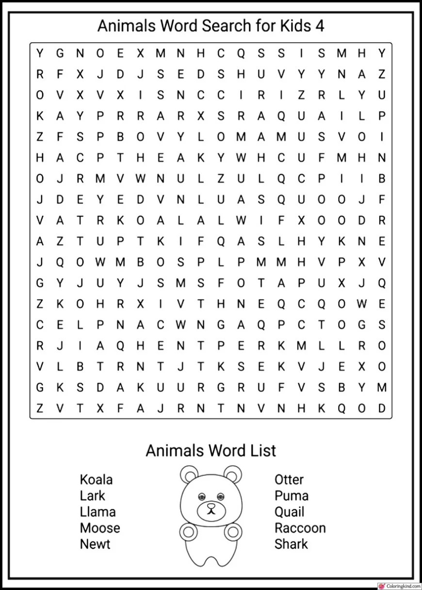 Word Search Worksheets